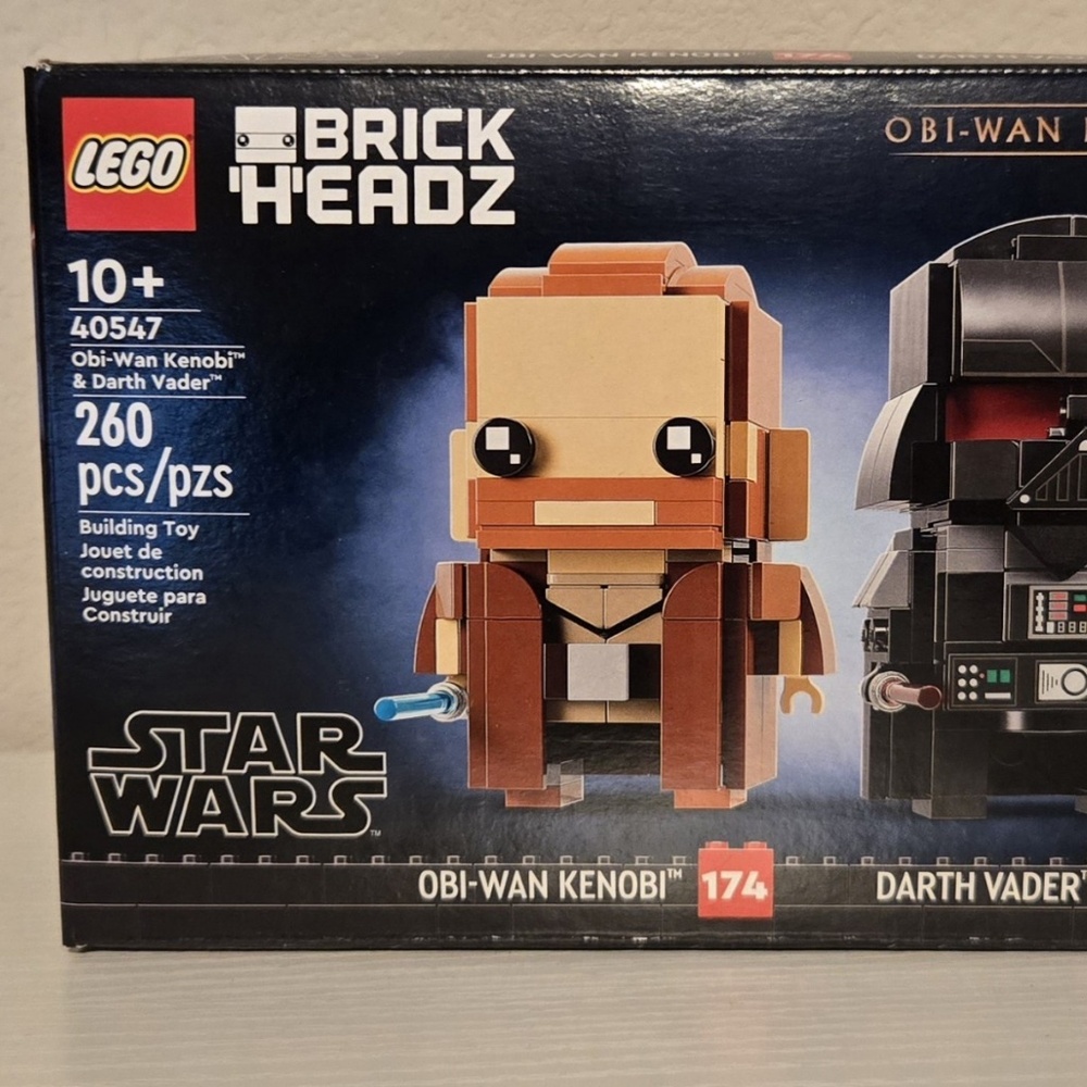 LEGO STAR WARS "Obi-Wan Kenobi & Darth Vader" BRICK'H'EADZ UNOPENED